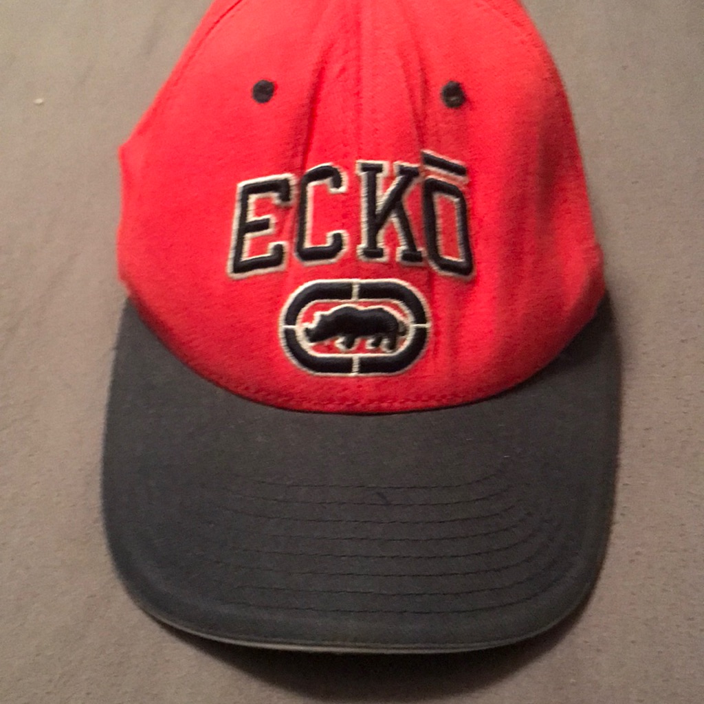 Ecko Brand Hat Red With Black Beak